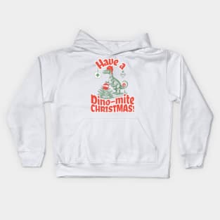 Christmas Dinosaur Kids Hoodie